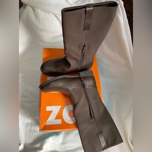New Zoe & Zac tall boots sz 5. All synthetic with zip side slip resistant sole.